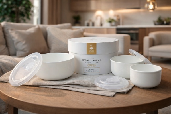 Набор салатников с крышкой