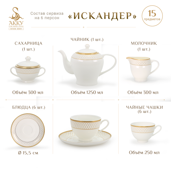 Искандер чайный сервиз 