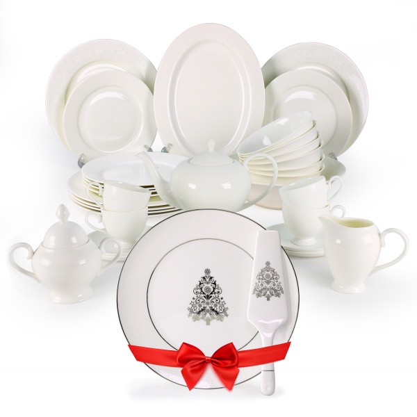 Столово-чайный сервиз Амалия + блюда для торта в подарок