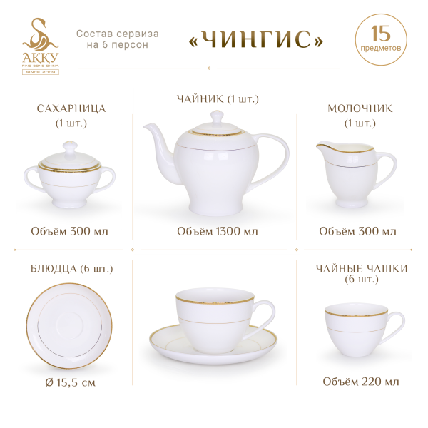 Чингис чайный сервиз