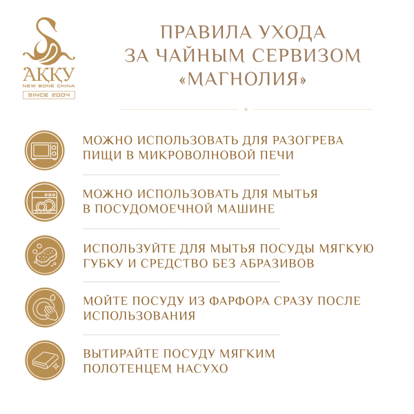 Магнолия чайный сервиз