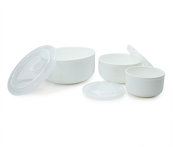 Набор салатников с крышкой