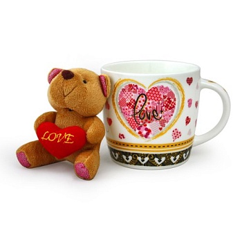 Набор кружка Love и мишка